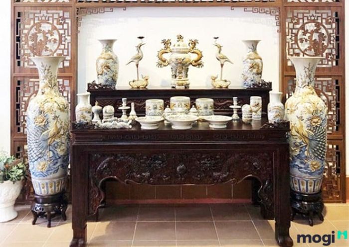 Những mẫu bàn thờ gia tiên đẹp và chuẩn phong thủy thực tế