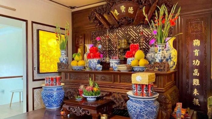 Trang trí bàn thờ ngày Tết đầy đủ và đẹp mắt