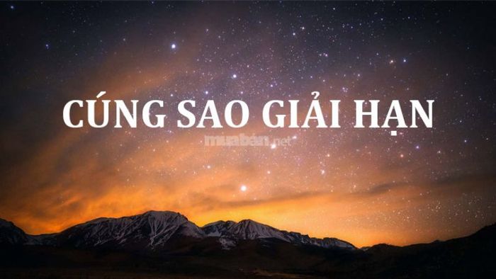 Cách hóa giải sao hạn