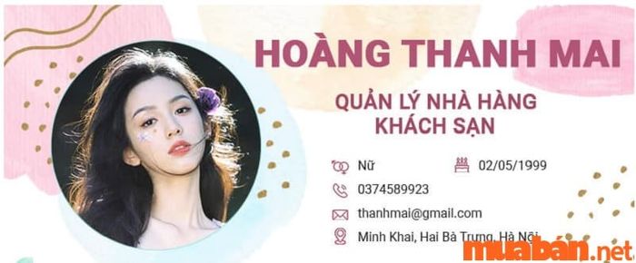 Tham khảo cách thức trình bày thông tin cá nhân trong CV xin việc ngành khách sạn