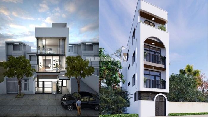 Nhà 2 tầng 1 tum mái tôn phong cách nhà ống