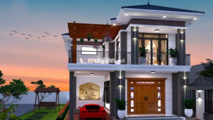 Mẫu thiết kế nhà 2 tầng đẹp với gara