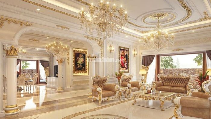 Nội thất nhà theo phong cách tân cổ điển với sự sang trọng và tinh tế