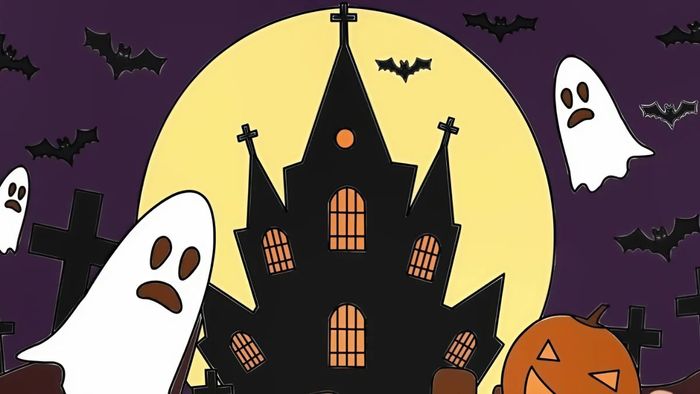 Tranh Halloween đầy ám ảnh và huyền bí