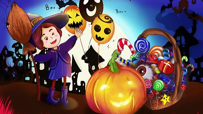 Vẽ tranh Halloween theo phong cách đơn giản nhưng ấn tượng