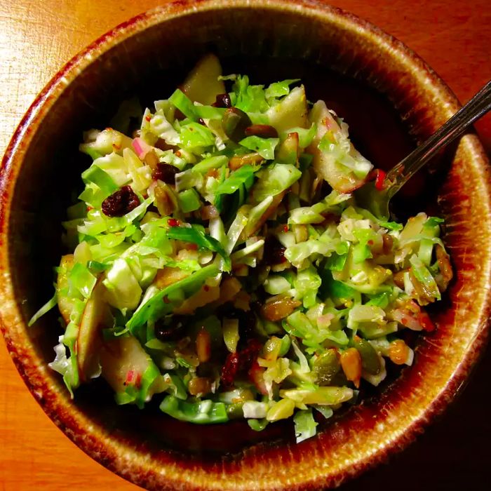 Brussels Sprout Slaw Salad