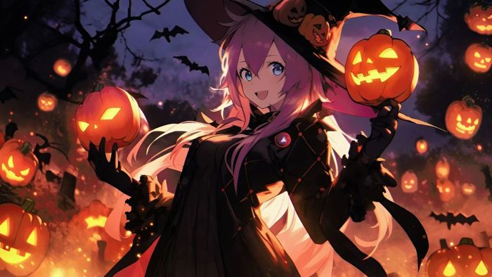 Ý tưởng cho tranh Halloween Anime đầy sáng tạo