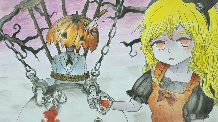 Ý tưởng vẽ tranh Halloween Anime tuyệt đẹp và ấn tượng