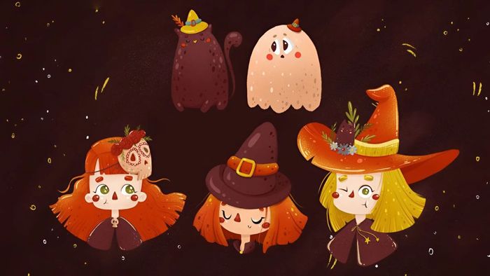 Vẽ tranh về lễ hội Halloween đầy sắc màu