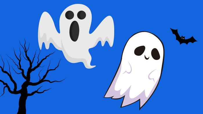 Vẽ tranh Halloween với những chú ma dễ thương