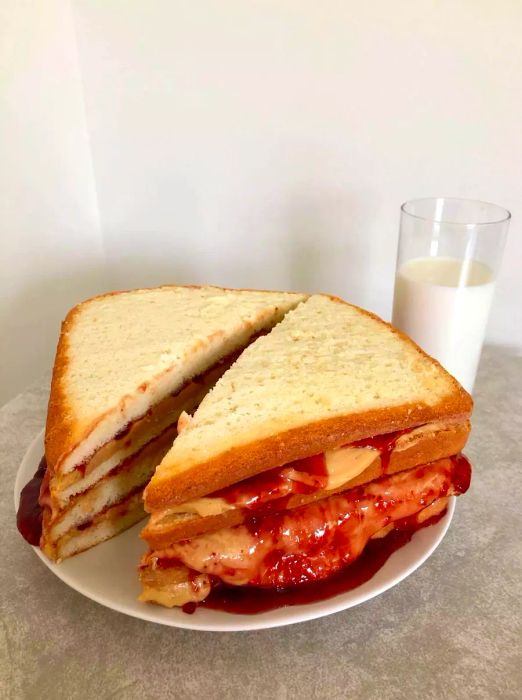 Peanut Butter and Jelly Layer Cake