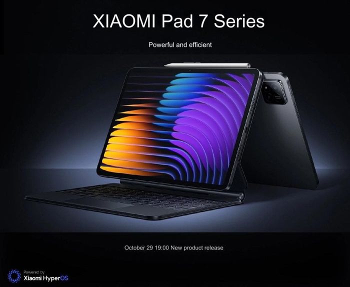 Dòng máy tính bảng Xiaomi Pad 7 Series sẽ chính thức ra mắt vào ngày 29 tháng 10.