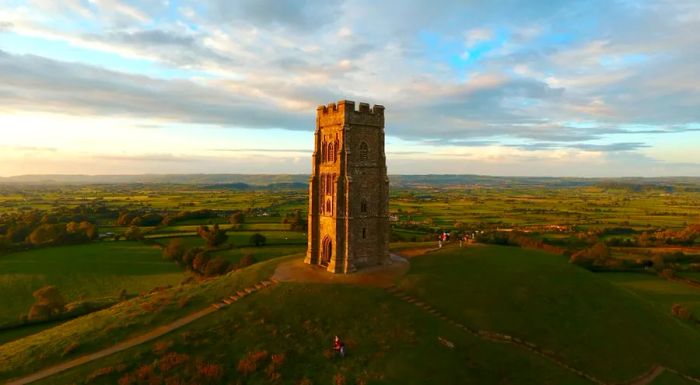 Glastonbury Tor is located near Caroline Williams's home.