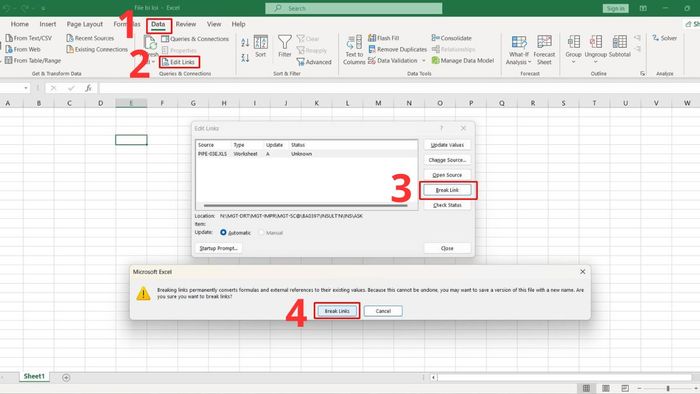 File Excel bị nặng