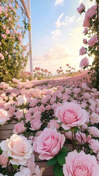 Mang vẻ đẹp dịu dàng với ảnh hoa hồng phấn cho điện thoại