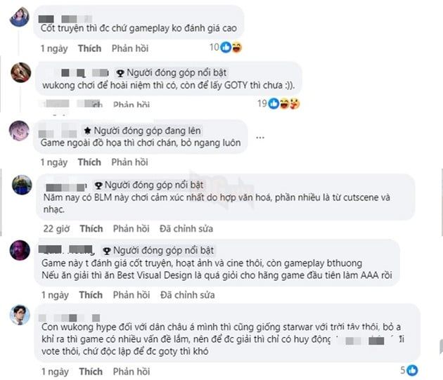 Game thủ Việt tiếp tục chỉ ra những lý do khiến Black Myth Wukong khó giành giải Game of The Year