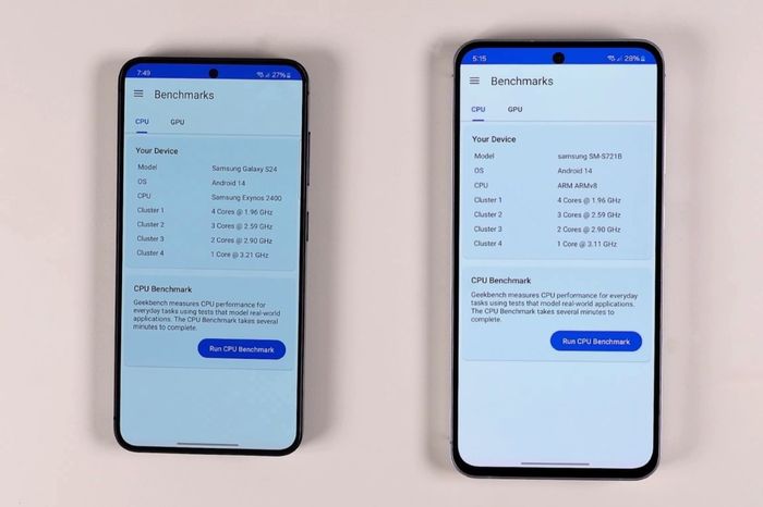 Exynos 2400e gần như không có sự khác biệt đáng kể so với Exynos 2400.