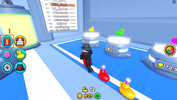 Hướng dẫn nhập mã code Duck Army - bước 1
