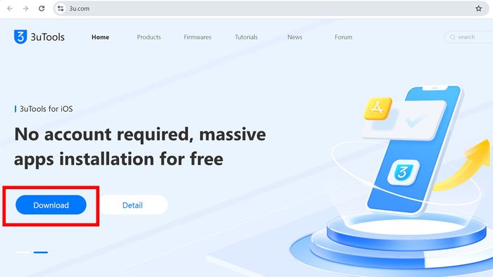Hướng dẫn tải và cài đặt 3uTools - Bước 1