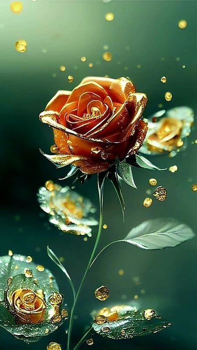 Ảnh hoa hồng cam làm nền điện thoại đầy màu sắc 6