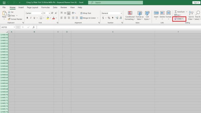 Cách xử lý file Excel bị nặng