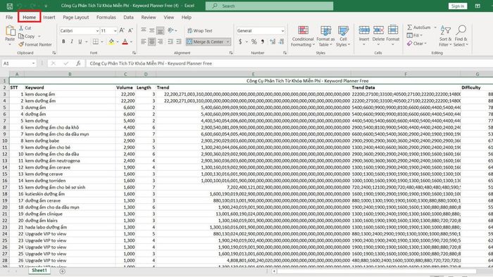 Cách xử lý file Excel bị nặng