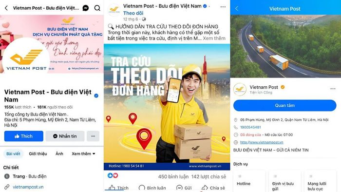 Liên hệ với tổng đài bưu điện qua các mạng xã hội của VNPost