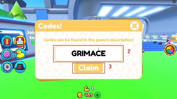 Hướng dẫn nhập mã code Duck Army - bước 2