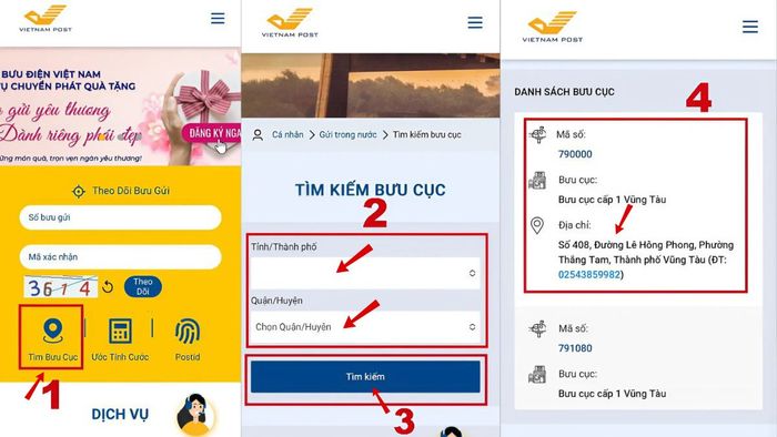Hướng dẫn tìm số điện thoại và địa chỉ tổng đài bưu điện trên toàn quốc.
