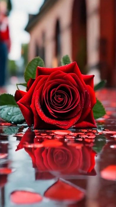 Ảnh hoa hồng đỏ rực rỡ cho điện thoại 6