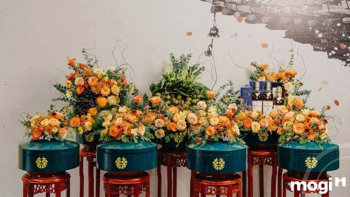 Màu sắc của mâm quả cưới ngày nay có sự đa dạng và phong phú hơn rất nhiều.