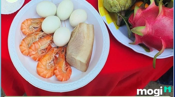 Các lễ vật cúng trong bộ tam sên