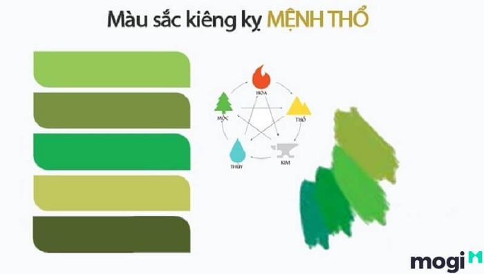 Lộ Bàng Thổ không hợp với các màu thuộc hành Mộc và hành Thủy, vì những màu này không tương thích với năng lượng của mệnh Thổ.