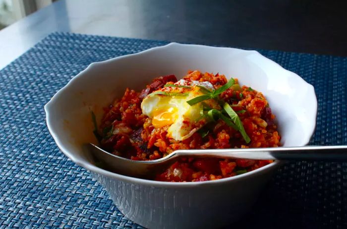 Corned Beef Kimchi Fried Rice