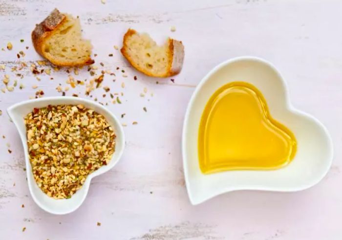 dukkah and olive oil