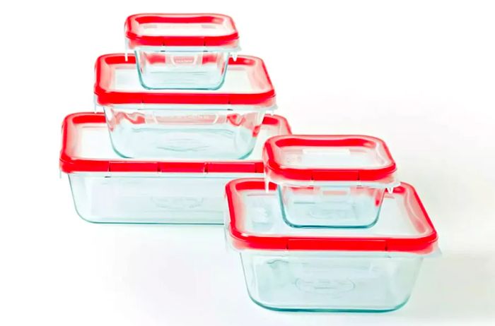 Walmart Pyrex Freshlock 10-piece Glass Storage Set