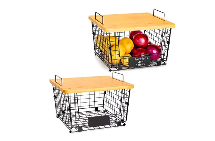 Stackable Wire Basket Set