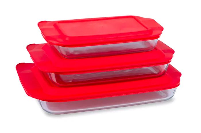 3-Pack Glass Baking Dish Set