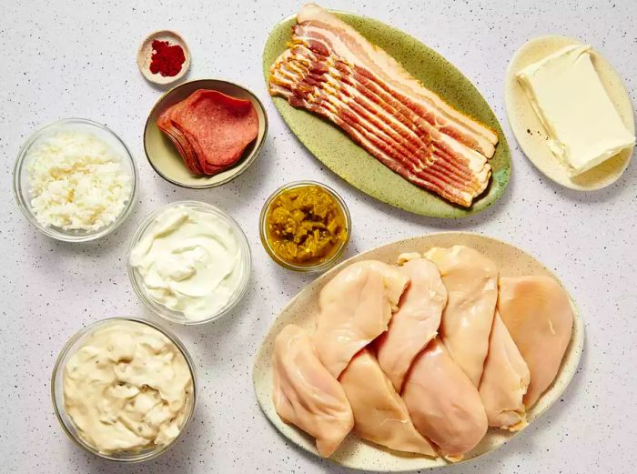 Ingredients to make Grandma's not-so-pretty chicken casserole