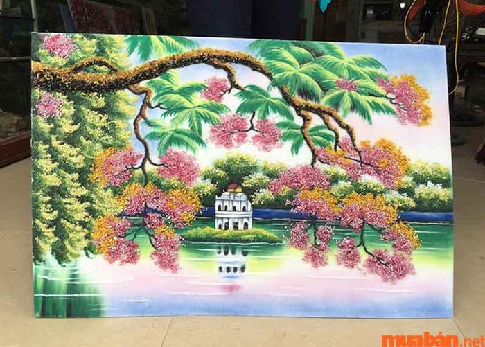 Tranh đá quý làm từ Opal mang đậm tính nghệ thuật và độc đáo, tạo nên những tác phẩm tuyệt vời.