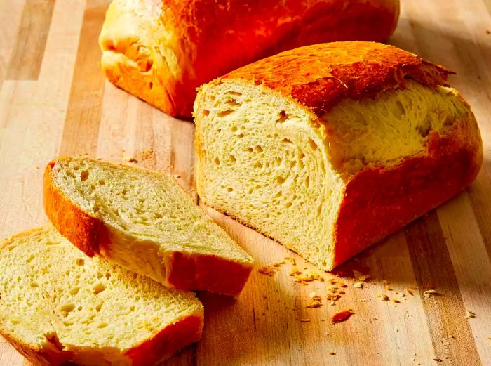 Brioche Loaf with Slices