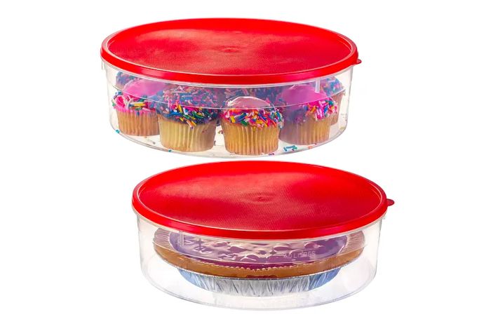 2-Pack Plastic Food Storage Containers