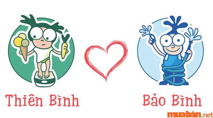 Nữ Thiên Bình và nam Bảo Bình