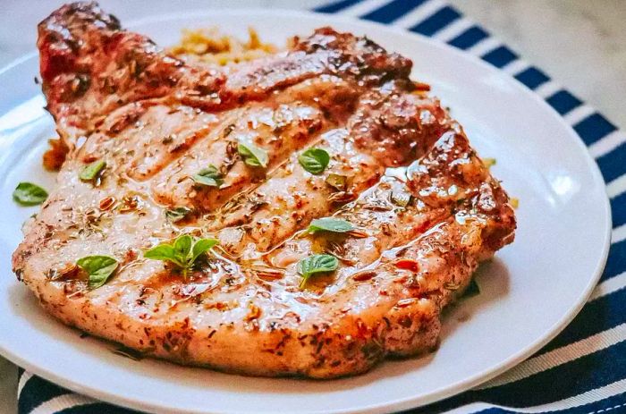 Mediterranean Grilled Pork Chops