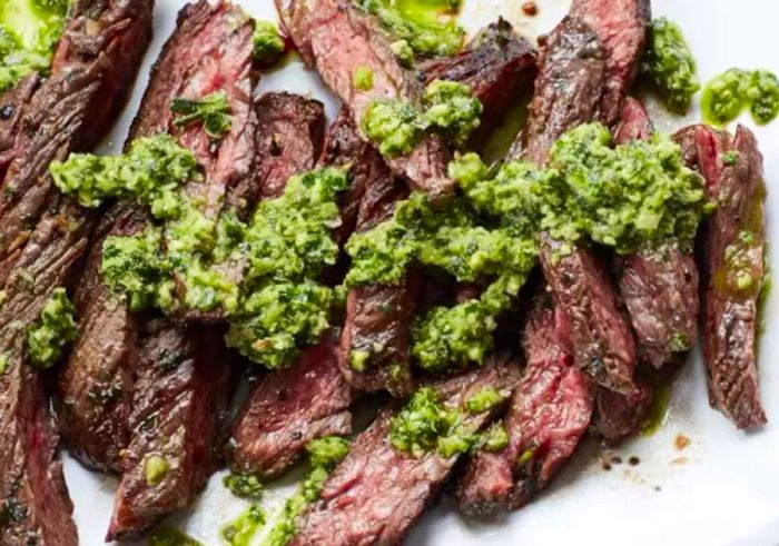 Tuscan-Style Skirt Steak with Salsa Verde