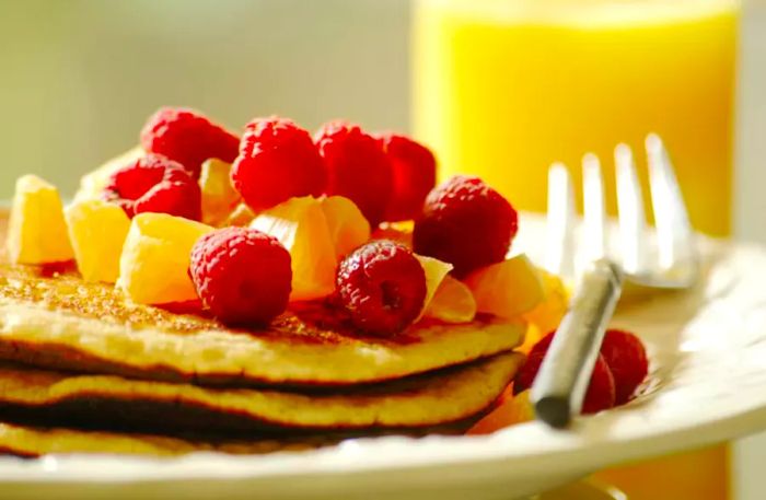 Dad's Double Whole Grain Pancakes Recipe