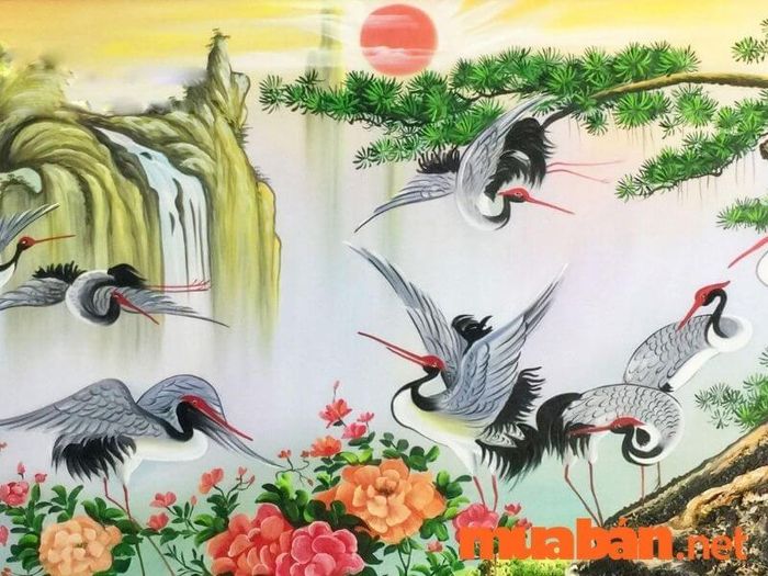 Tranh phong thủy treo phòng khách