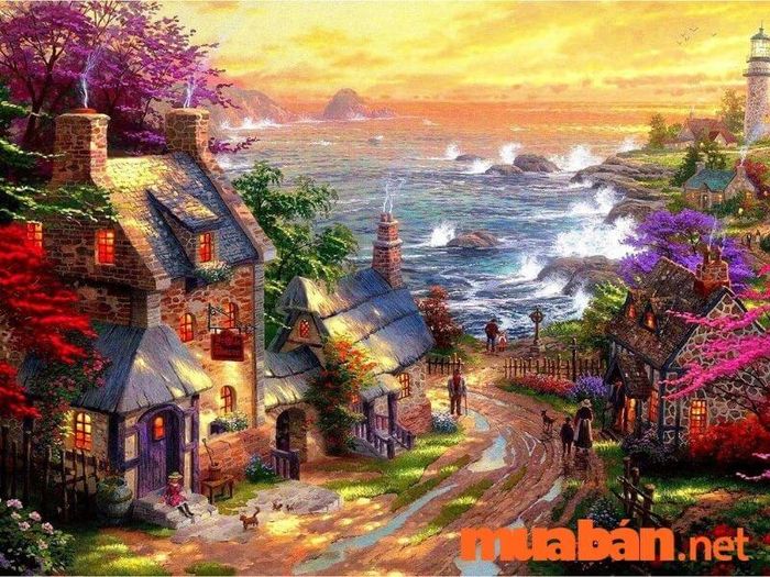 Tranh phong thủy treo phòng khách