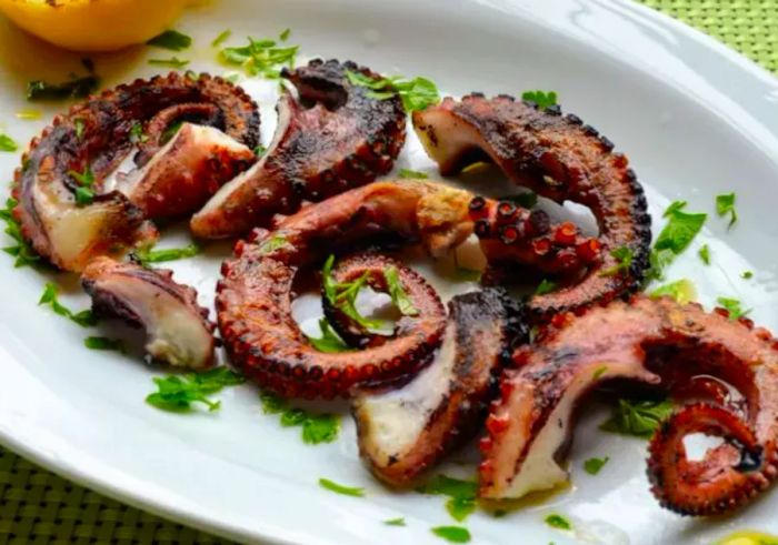 Char-Grilled Octopus