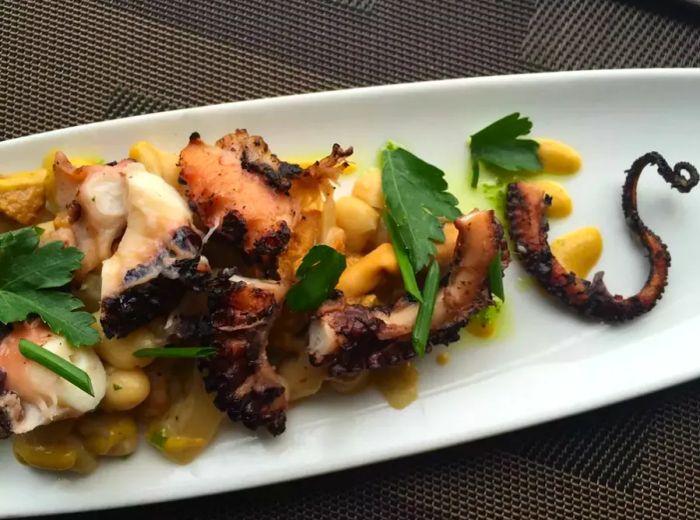 Octopus appetizer by Chef Alvin Binuya